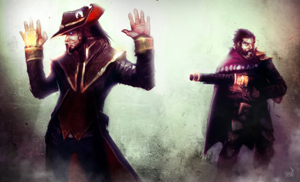 Twisted Fate vs Graves wallpaper