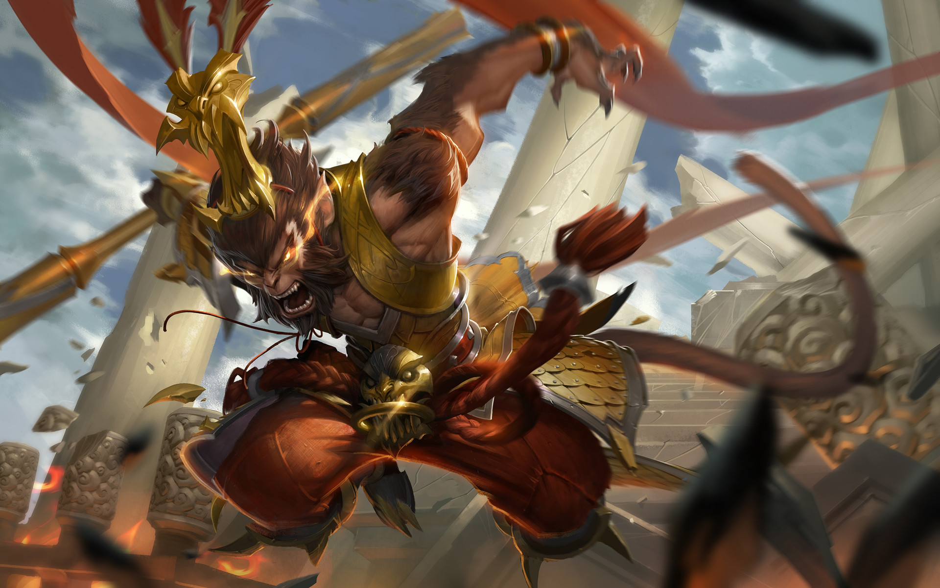 Wukong Skin Concept | LoLWallpapers